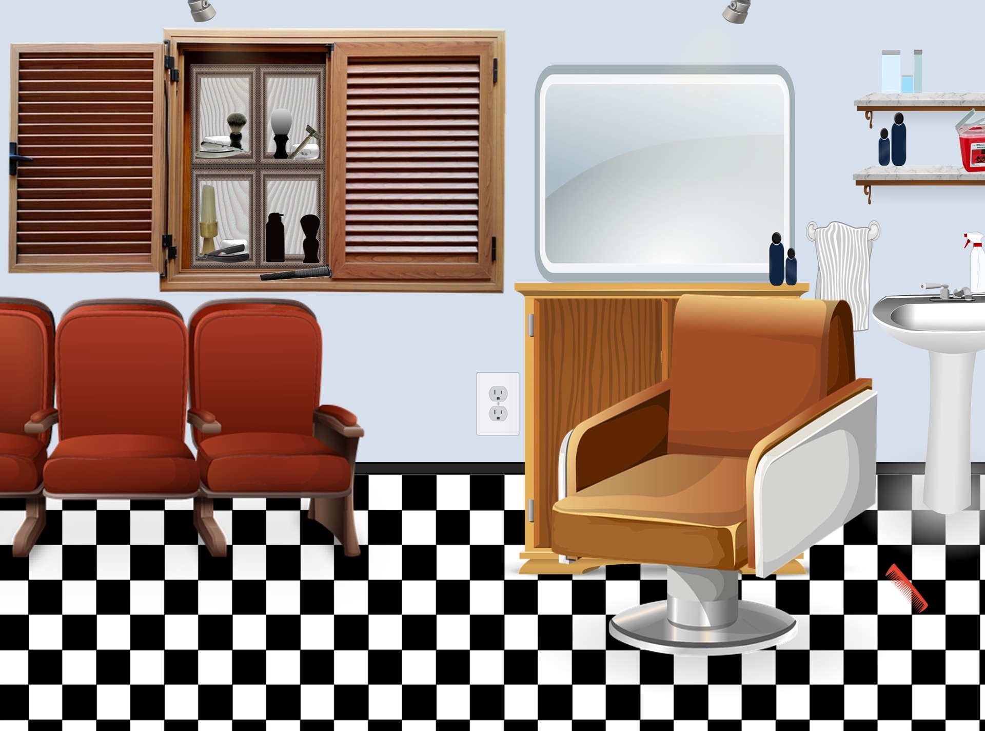 Premium barber chair